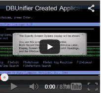 Create an Application with DBUnifier